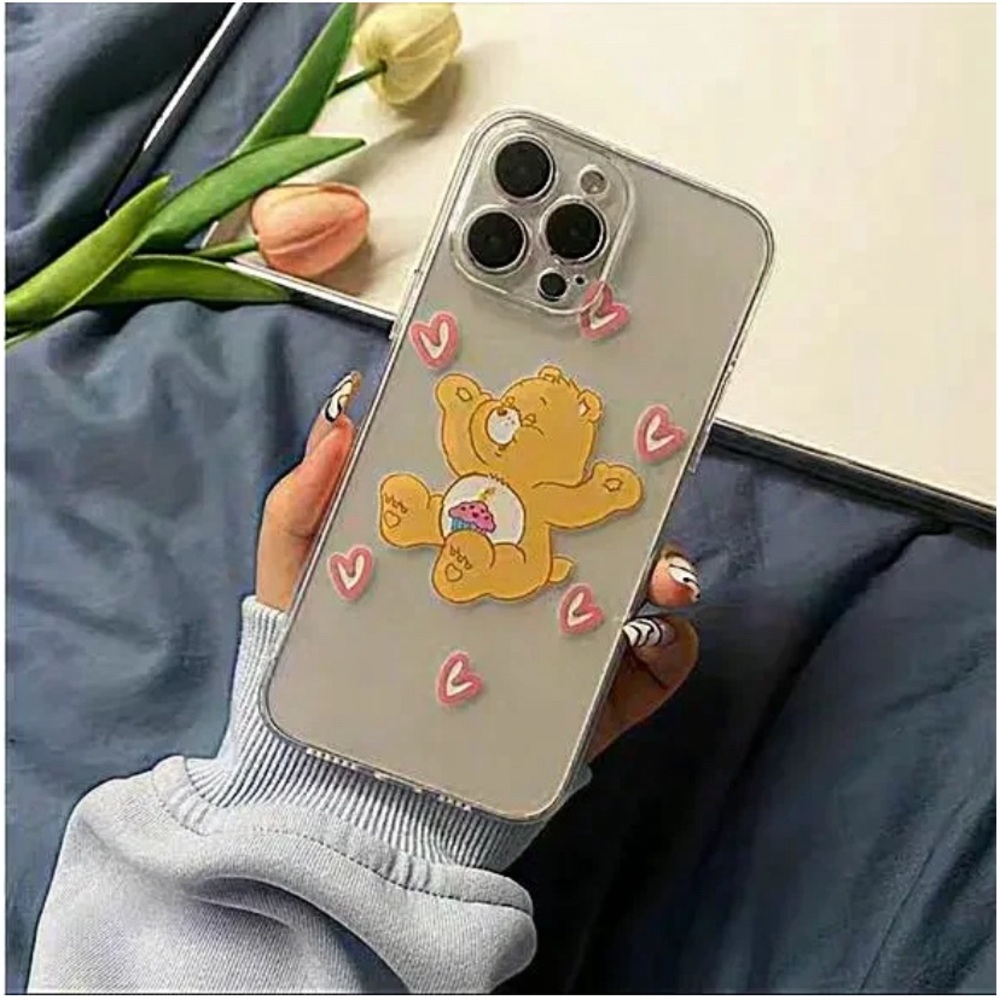 Care Bears Birthday iPhone case cover for 11 protector silicone cartoon yellow‎